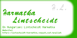 harmatka lintscheidt business card